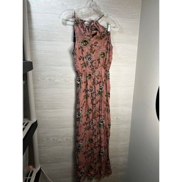 FOREVER 21 Floral High Neck Maxi‎ Dress Small NEW - Picture 5 of 8